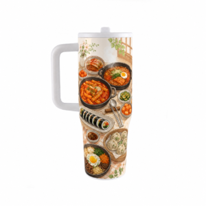Insulated Stainless Steel Travel Tumbler with Straw and Handle
