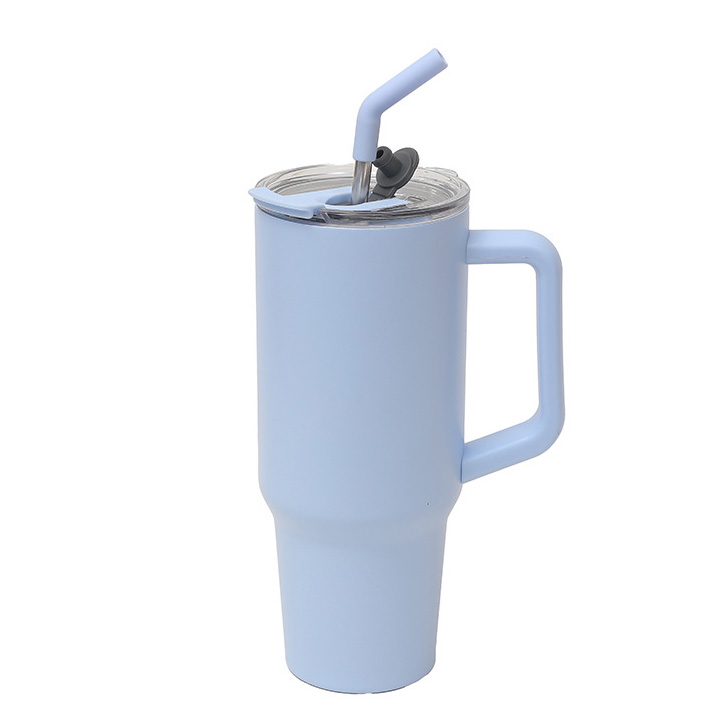 Vacuum Insulated Stainless Steel Tumbler with Wide Handle - Image 1