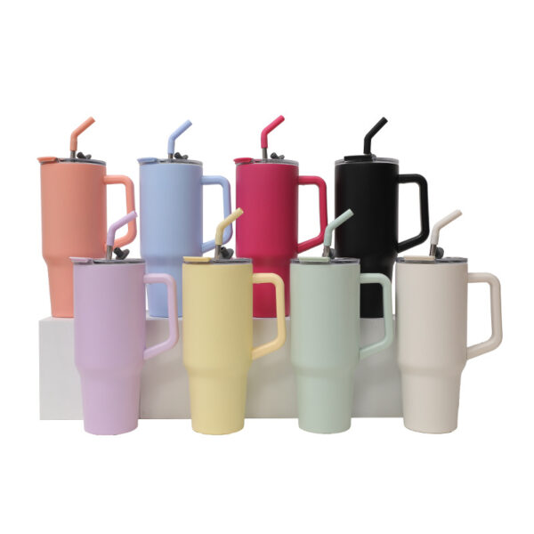 Vacuum Insulated Stainless Steel Tumbler with Wide Handle