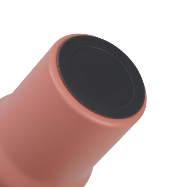 Insulated Stainless Steel Tumbler with Comfort-Grip Handle and Straw Lid