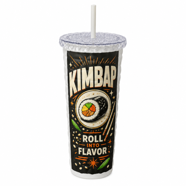 Stainless Steel Tumbler with Removable Straw and Wide-Mouth Lid