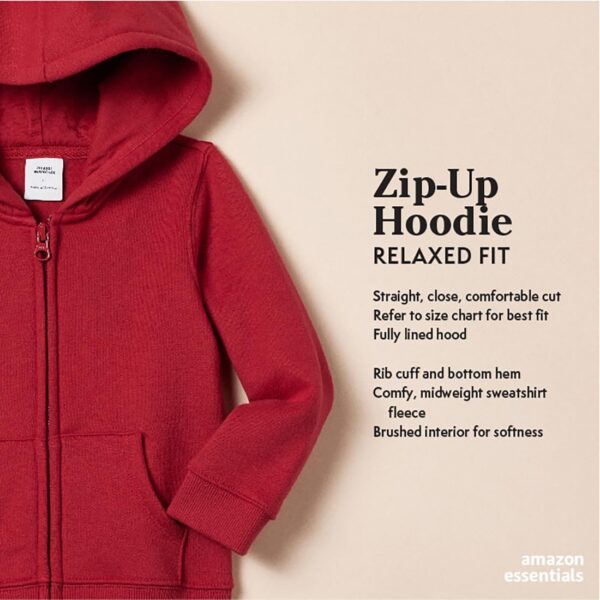 Girls Toddler Fleece Zip Up Hoodie Sweatshirt