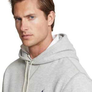 Classic Fleece Drawstring Hoodie Kangaroo Pocket Ribbed Cuffs - Image 3