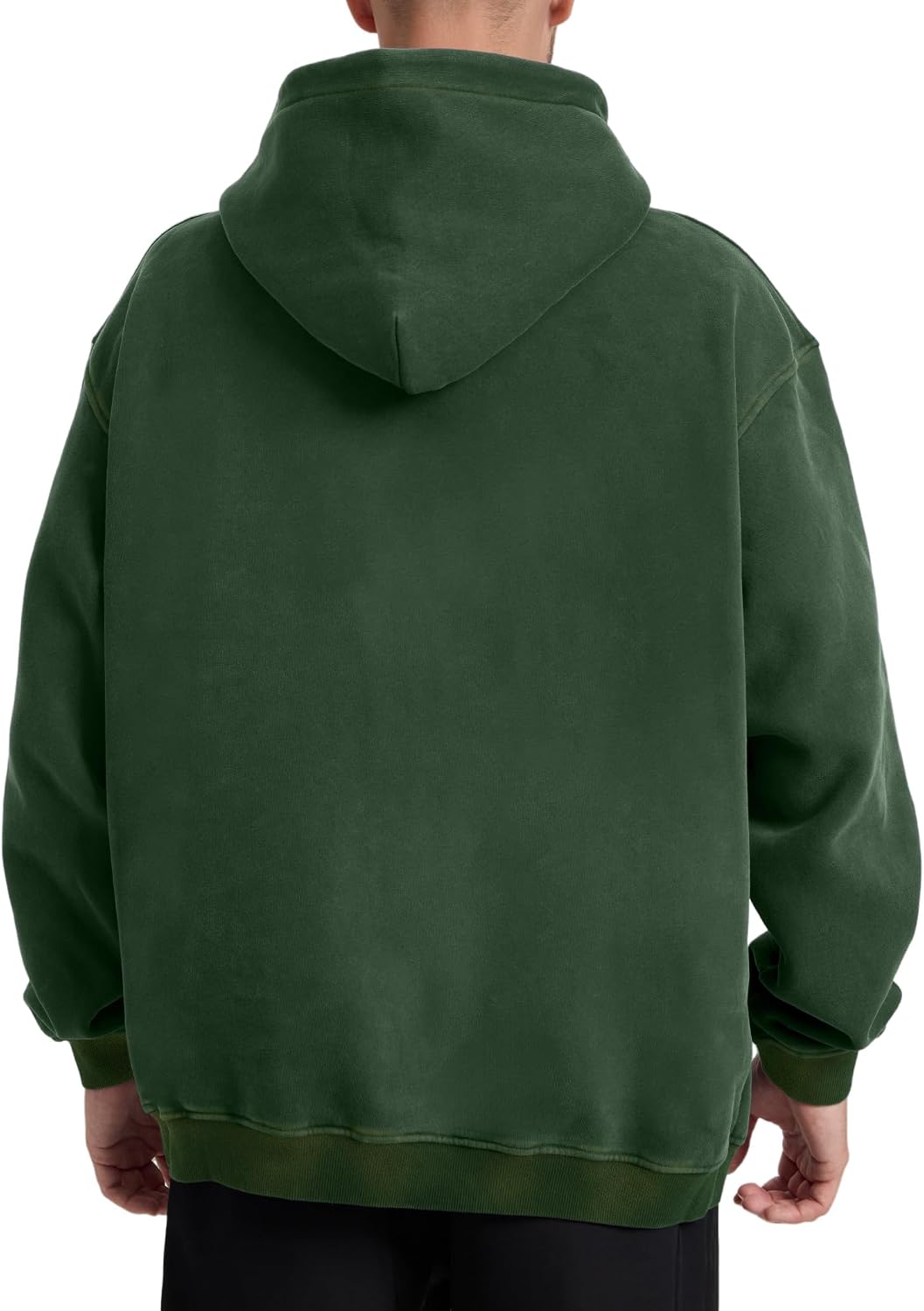 Men Acid Wash Super Soft Oversized Pullover Hoodie - Image 3