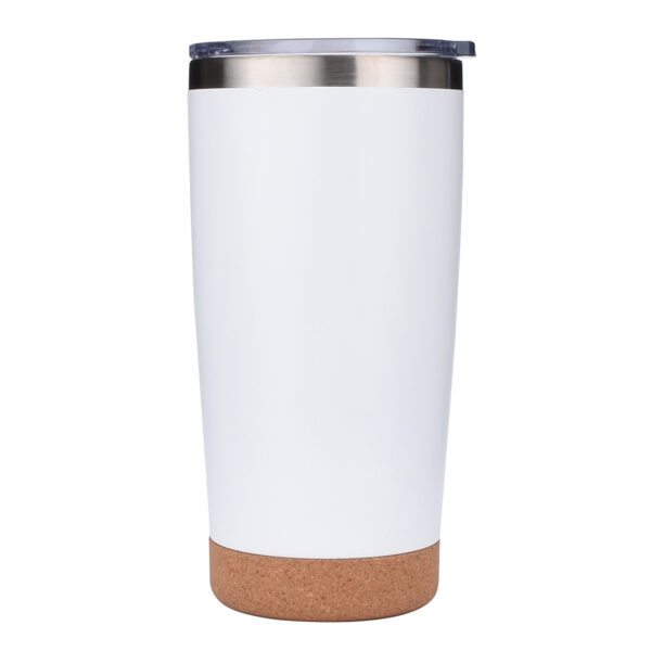 Insulated Tumbler with Cork Bottom and Slide Lid