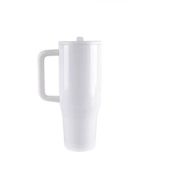 Insulated Stainless Steel Travel Tumbler with Straw and Handle