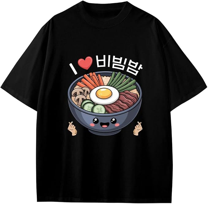 Kawaii Bibimbap Bowl T-Shirt - Image 1